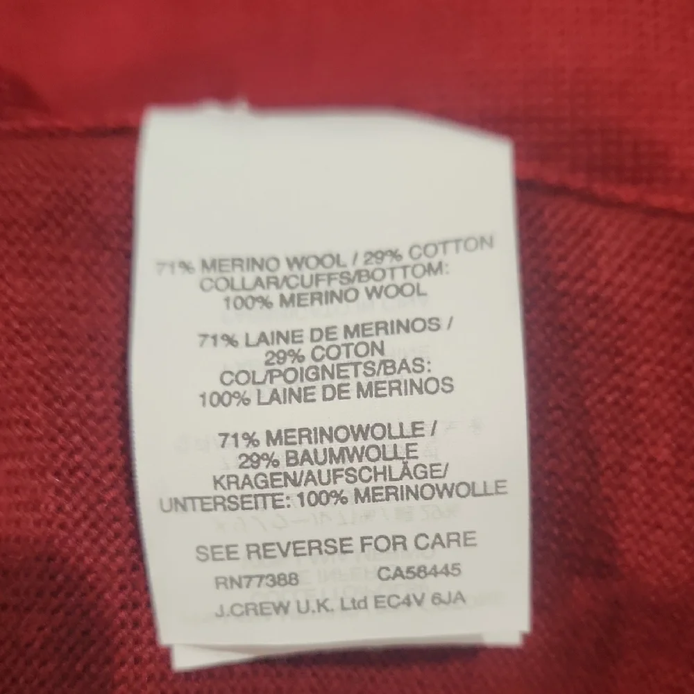 J. Crew Women's Rich Red Crew Neck‎ Sweater